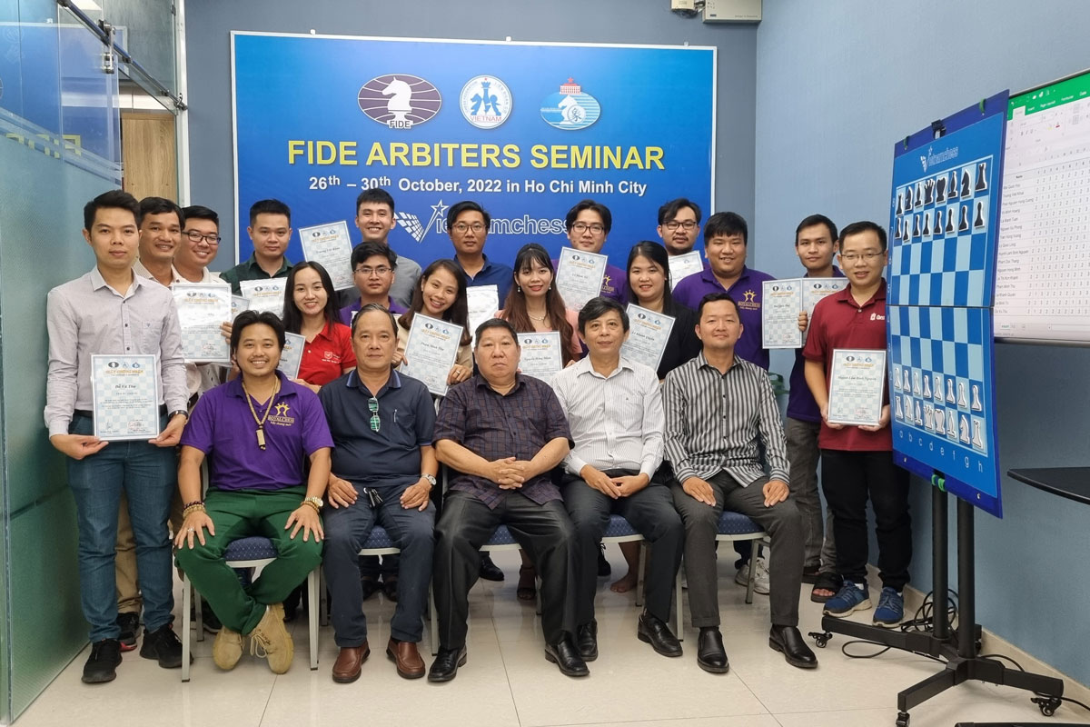 Lớp trọng tài cờ vua FA FIDE - Thành phố Hồ Chí Minh 2022
